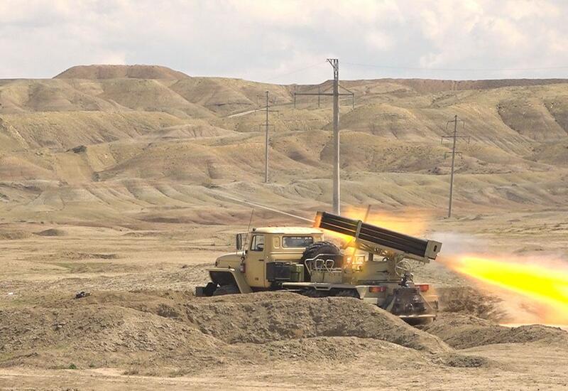 В Нахчыване проведены тактические учения минометных и артиллерийских подразделений
