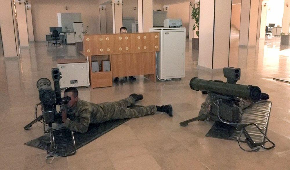 В Нахчыване проведены тактические учения минометных и артиллерийских подразделений