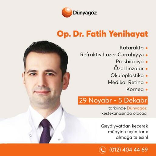 Врачи турецкой  больницы Dünyagöz посетят столицу братской страны Баку