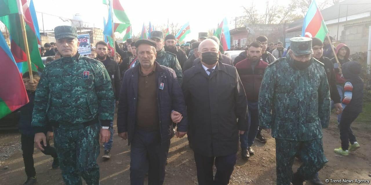 В Бейлагане прощаются с погибшим в авиакатастрофе офицером ГПС