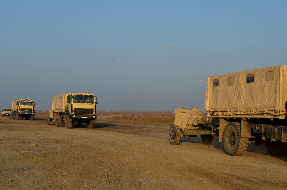 Азербайджанские артиллеристы провели учения с боевой стрельбой