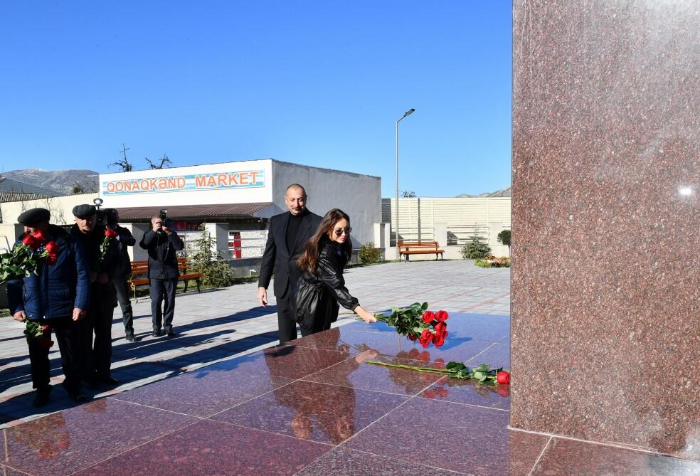 Президент Ильхам Алиев и Первая леди Мехрибан Алиева встретились с жителями поселка Гонагкенд