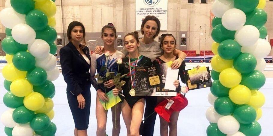 Азербайджанская гимнастка заняла первое место на международных соревнованиях в Польше