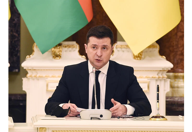 Volodimir Zelenski: Azərbaycanla 7 il ərzində ilk dəfə olaraq ticarət dövriyyəmiz təxminən 1 milyard dollara çatıb