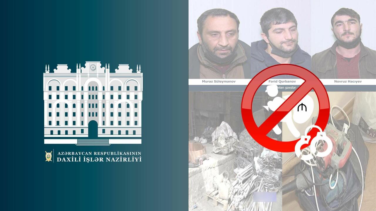 Sabunçuda işlədikləri obyektdən və evdən oğurluq edən şəxslər saxlanılıb