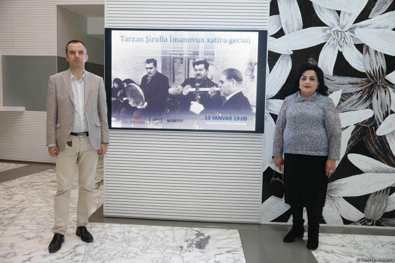 Tarzən və xanəndə Şirulla İmanovun xatirəsinə həsr olunmuş gecə keçirilib