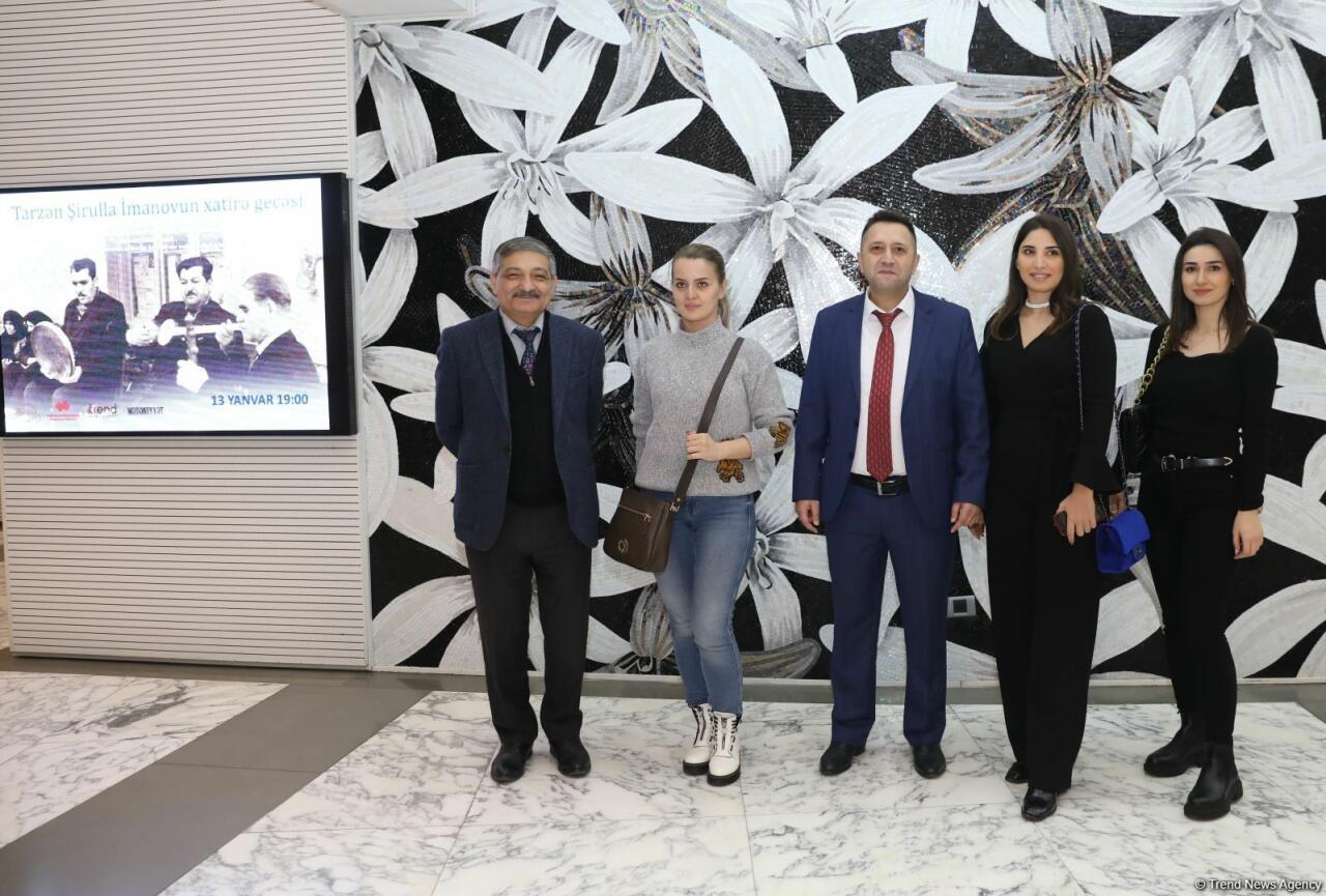 Tarzən və xanəndə Şirulla İmanovun xatirəsinə həsr olunmuş gecə keçirilib