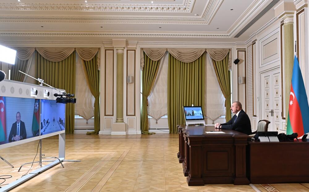 Состоялась встреча между Президентом Ильхамом Алиевым и председателем парламента Монтенегро Алексой Бечичем в видеоформате