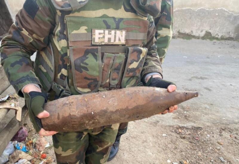 В Хырдалане обнаружен артиллерийский снаряд