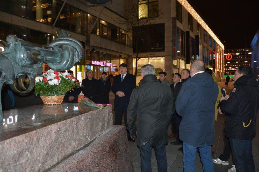 В Стокгольме почтена память шехидов 20 Января