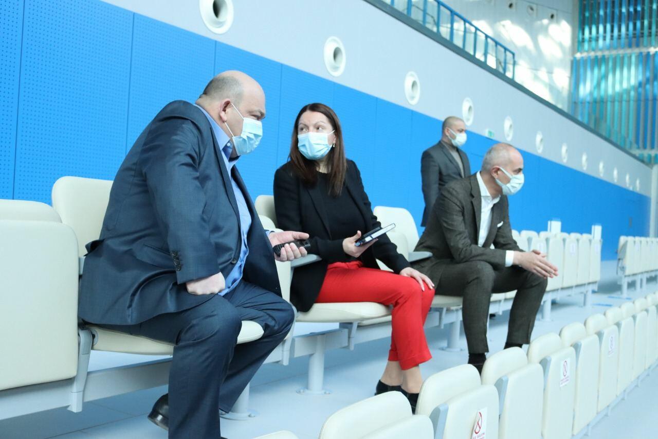 Mariana Vasileva Üzgüçülük Federasiyasının rəhbərliyi ilə görüşüb