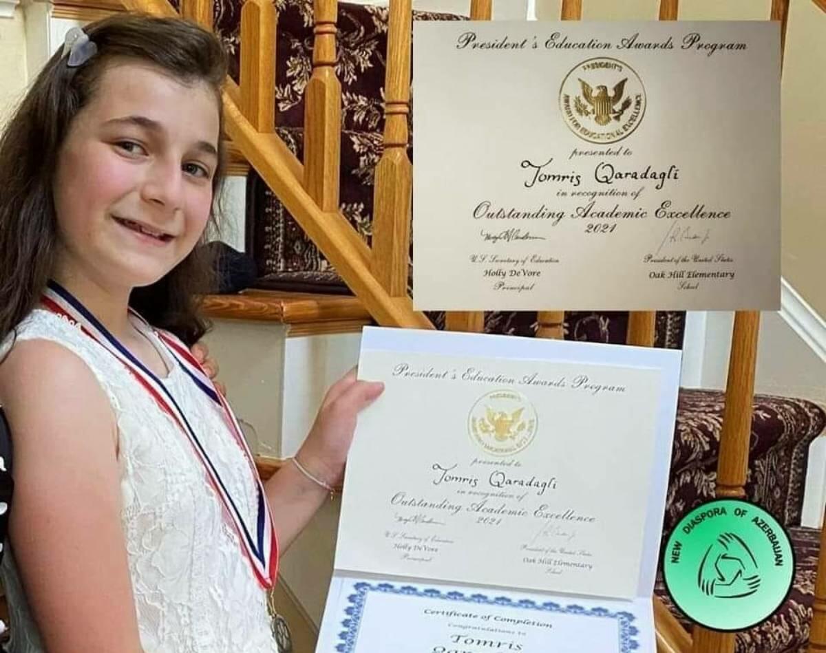 12 yaşlı soydaşımızın Amerikada BÖYÜK UĞURU