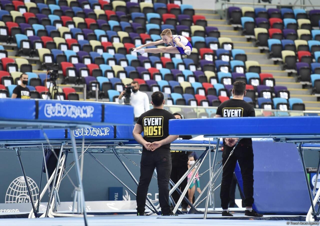 Определились победители Первенства Азербайджана и Чемпионата Баку по прыжкам на батуте и акробатической дорожке