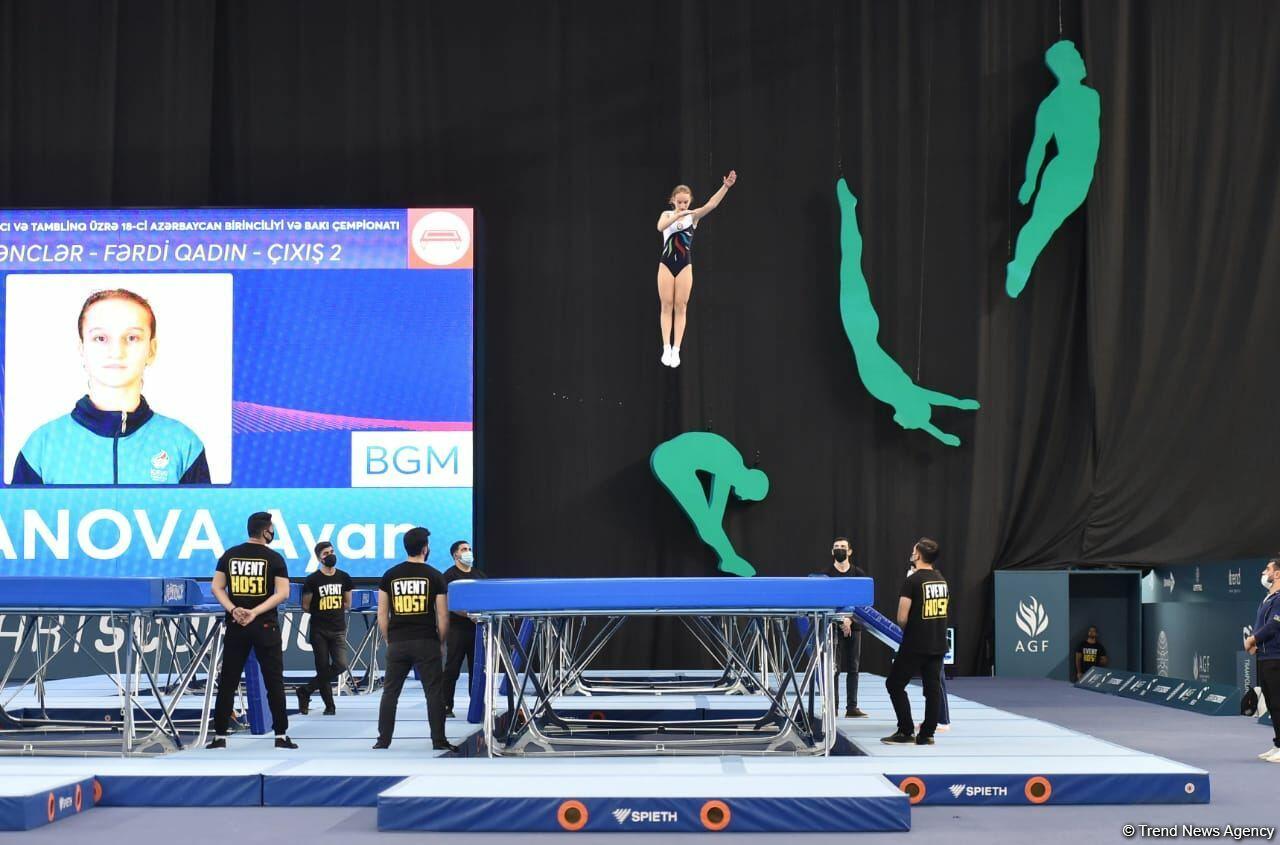 Победители и призеры Первенства Азербайджана и Чемпионата Баку по прыжкам на батуте и акробатической дорожке