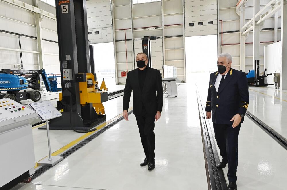 Президент Ильхам Алиев принял участие в открытии локомотивного депо ЗАО «Азербайджанские железные дороги»