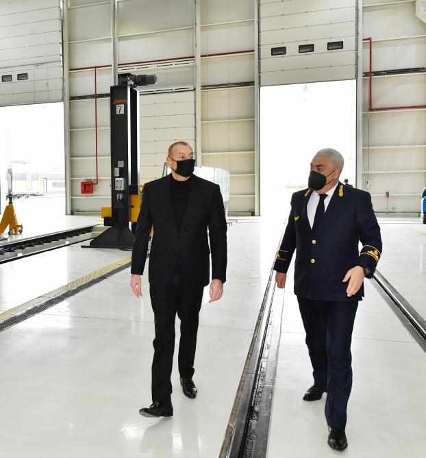 Президент Ильхам Алиев принял участие в открытии локомотивного депо ЗАО «Азербайджанские железные дороги»