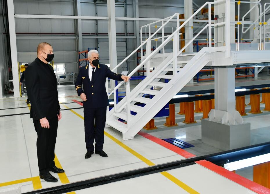 Президент Ильхам Алиев принял участие в открытии локомотивного депо ЗАО «Азербайджанские железные дороги»