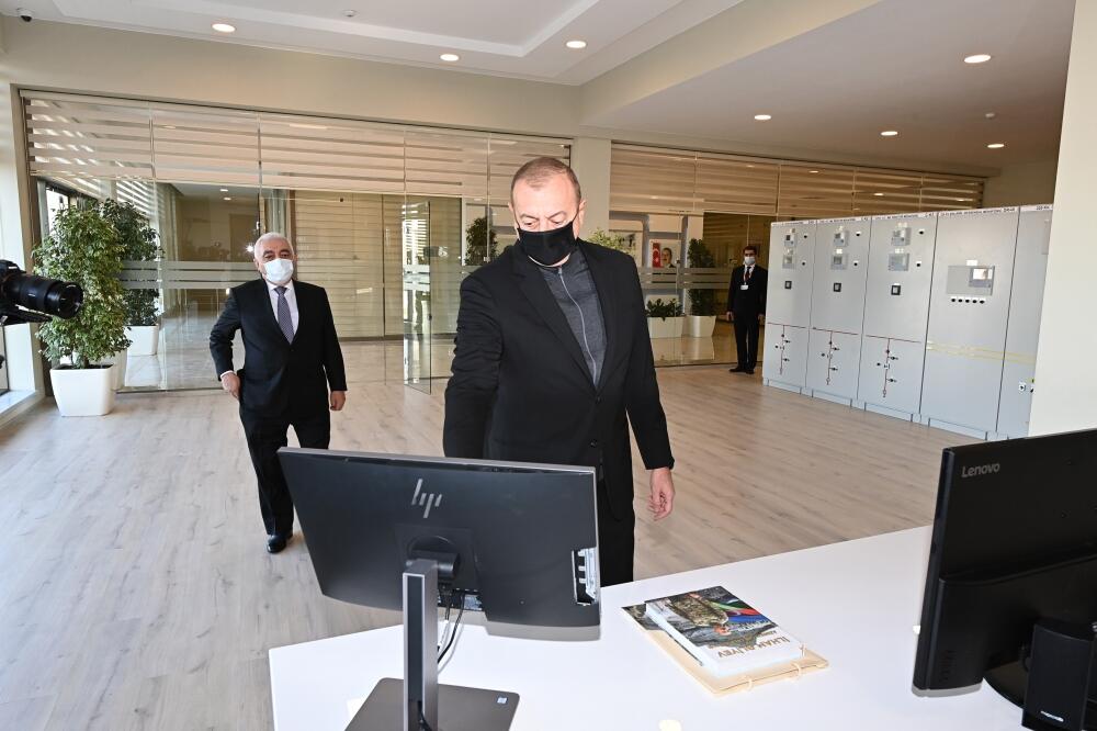 Президент Ильхам Алиев принял участие в открытии реконструированной 330-киловольтной подстанции "Яшма"