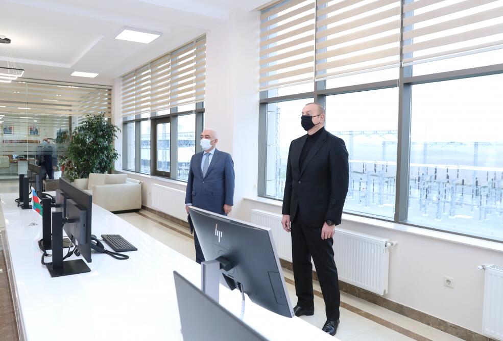Президент Ильхам Алиев принял участие в церемонии открытия энергетического узла «Гобу»
