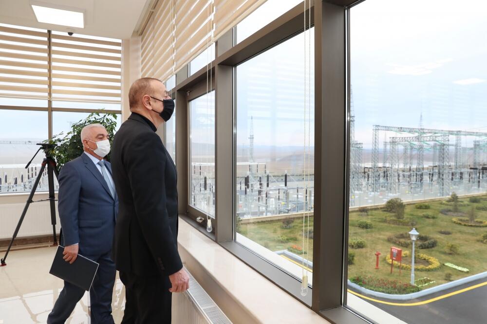 Президент Ильхам Алиев принял участие в церемонии открытия энергетического узла «Гобу»