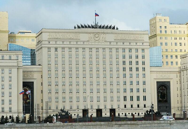 Пожар в в здании Минобороны РФ