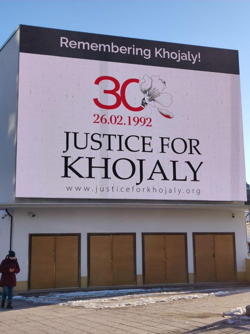 Finlandiya paytaxtında Xocalı soyqırımına dair məlumatlandırma aksiyası təşkil edilib