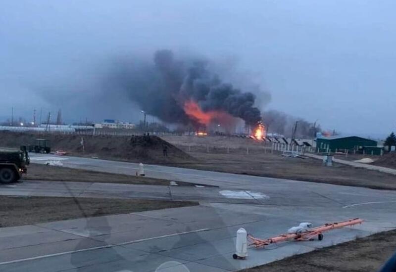 Кадры ракетного удара по военному аэродрому в Хмельницкой области