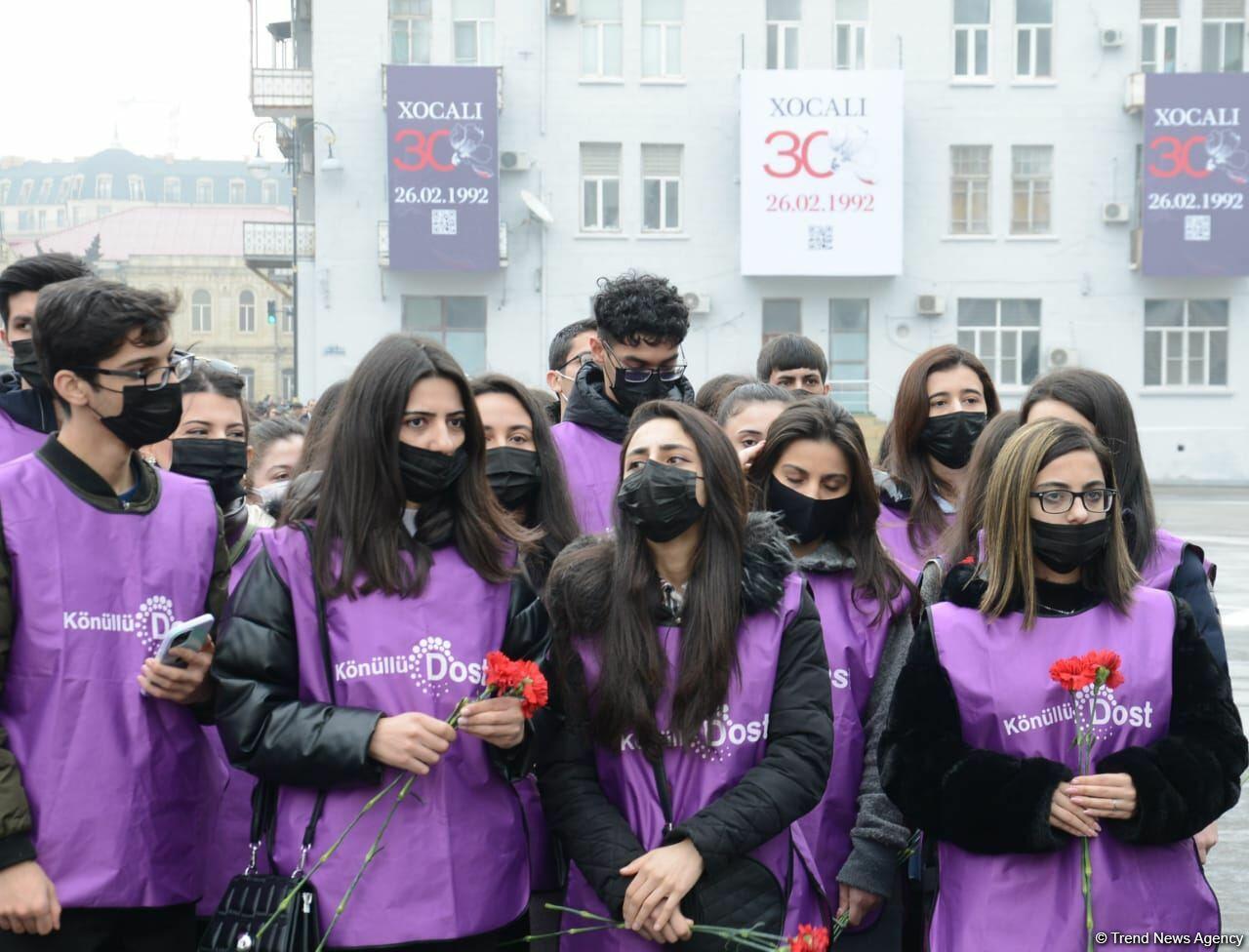 Азербайджанский народ чтит память жертв Ходжалинского геноцида