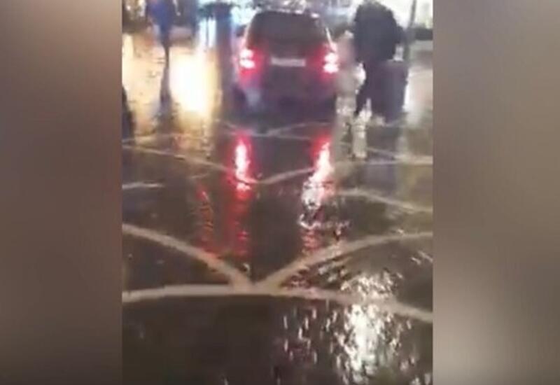 Необычное происшествие в центре Баку