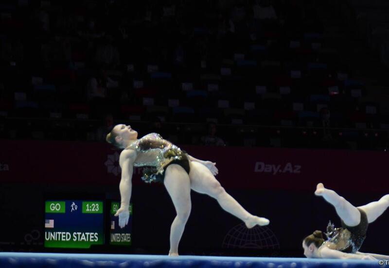 В Баку стартовал третий день 28-го Чемпионата мира по акробатической гимнастике