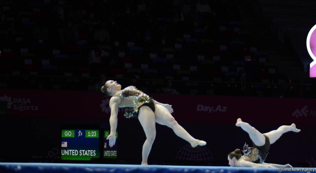 В Баку стартовал третий день 28-го Чемпионата мира по акробатической гимнастике