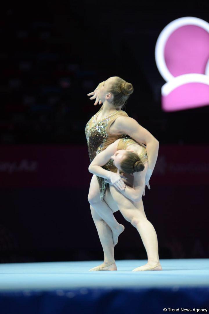 В Баку стартовал третий день 28-го Чемпионата мира по акробатической гимнастике