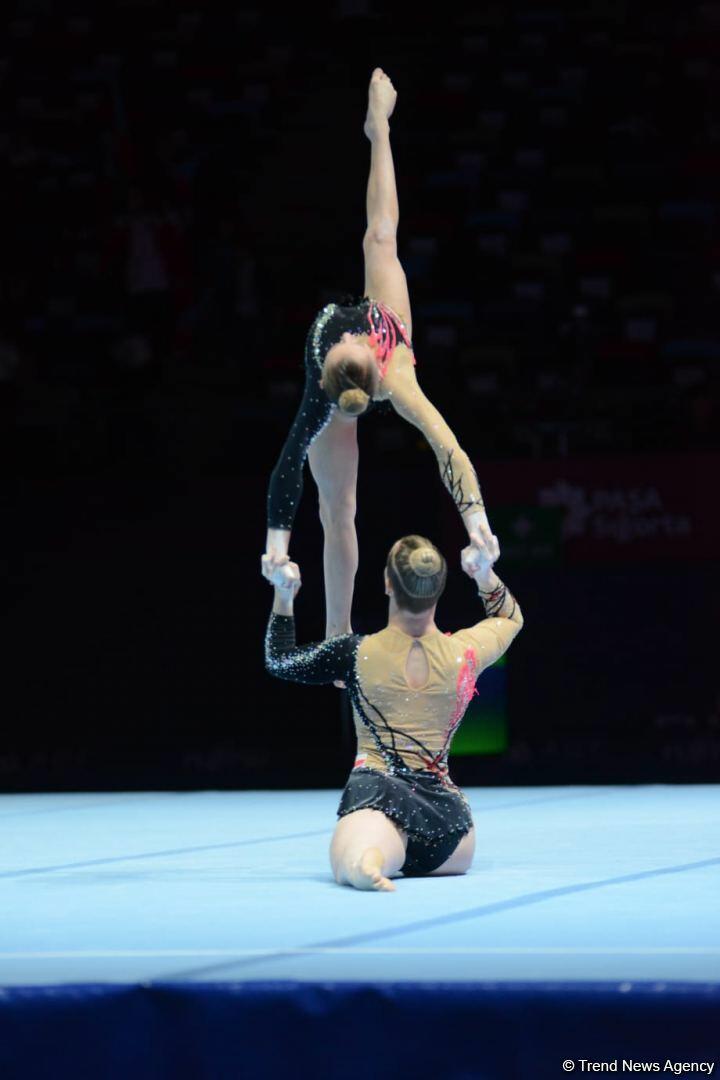 В Баку стартовал третий день 28-го Чемпионата мира по акробатической гимнастике
