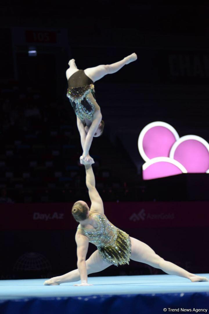 В Баку стартовал третий день 28-го Чемпионата мира по акробатической гимнастике