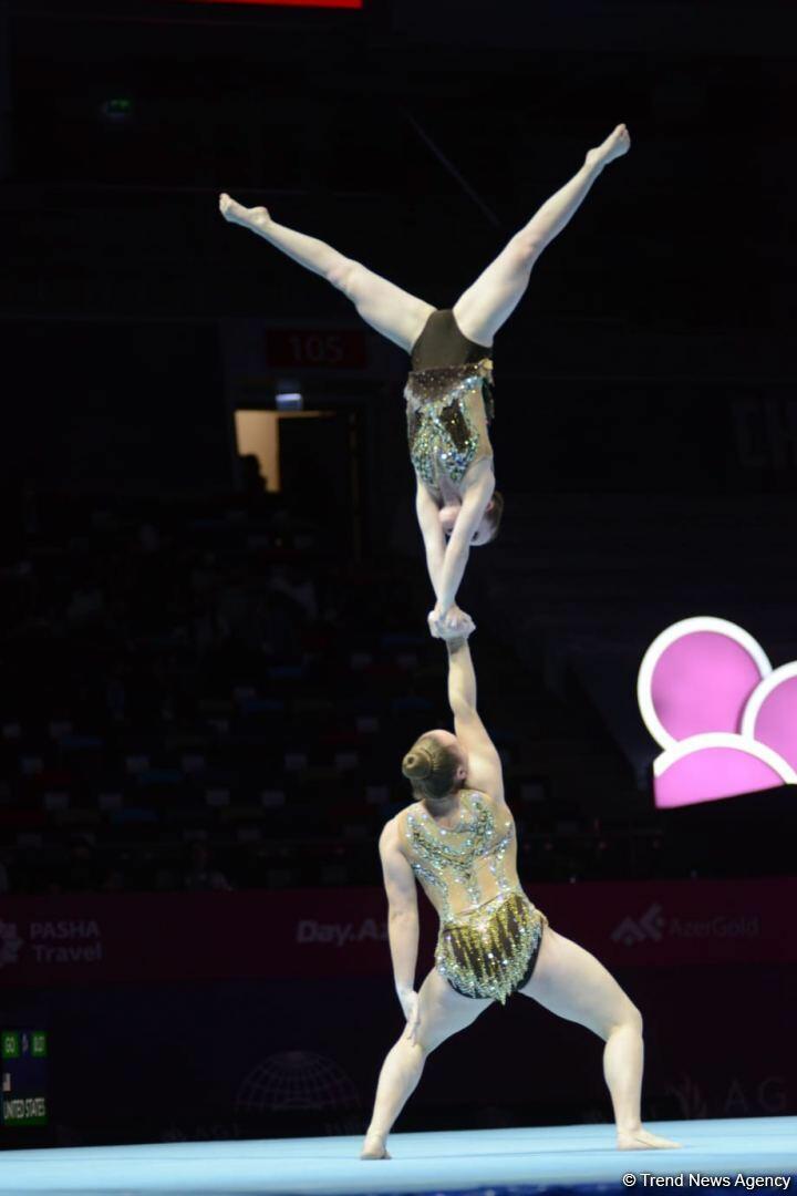 В Баку стартовал третий день 28-го Чемпионата мира по акробатической гимнастике