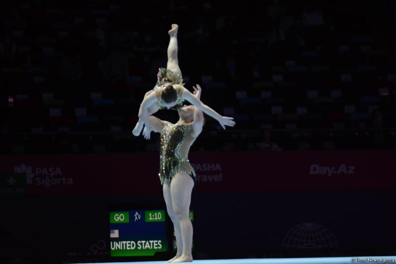 В Баку стартовал третий день 28-го Чемпионата мира по акробатической гимнастике