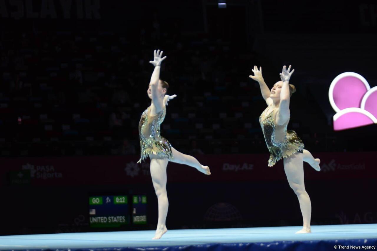 В Баку стартовал третий день 28-го Чемпионата мира по акробатической гимнастике