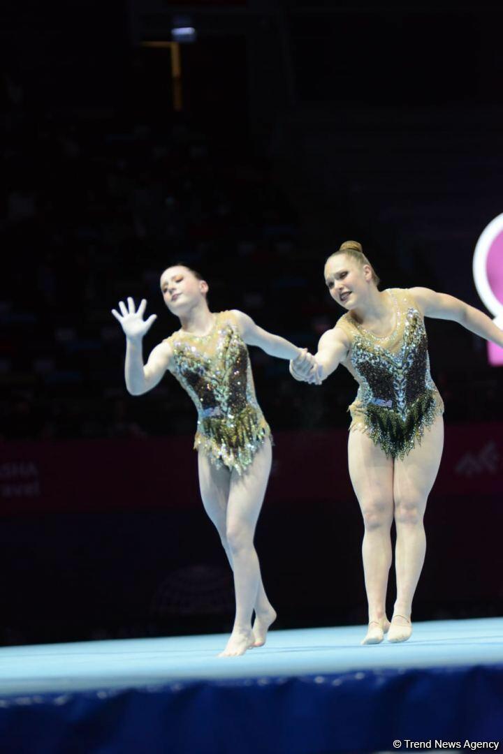 В Баку стартовал третий день 28-го Чемпионата мира по акробатической гимнастике