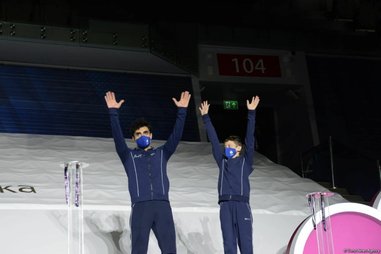 ЧМ в Баку: состоялась церемония награждения победителей среди женских и мужских пар