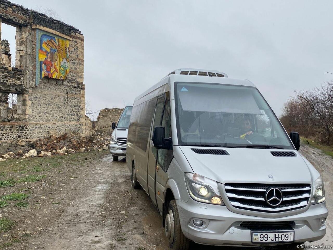 Xarici jurnalistlərin Ağdam şəhərinə səfəri başlayıb