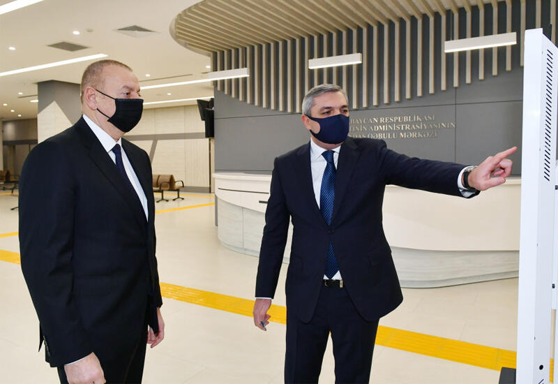 Prezident İlham Əliyev Prezident Administrasiyasının Vətəndaş Qəbulu Mərkəzinin açılışında iştirak edib