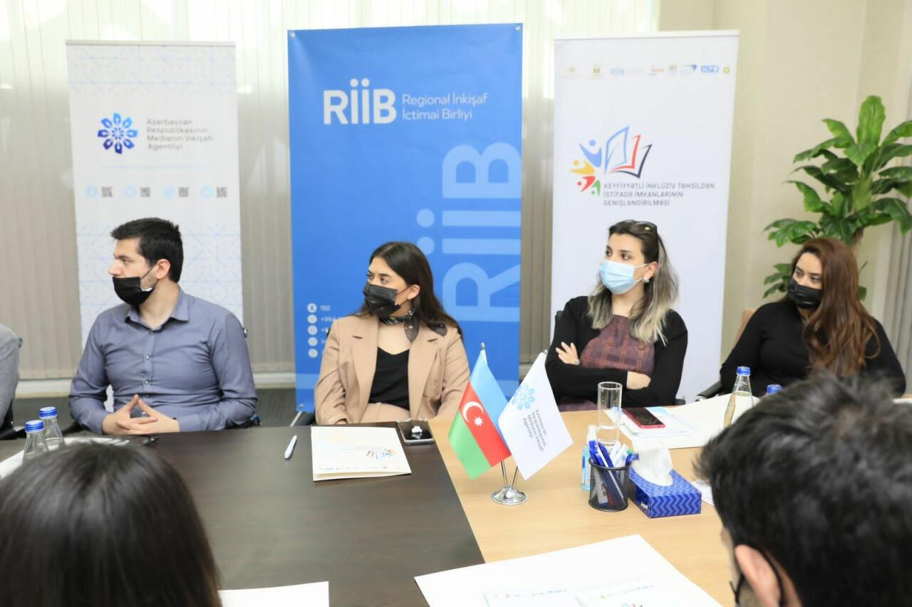 Media nümayəndələri üçün inklüziv təhsil mövzusunda seminar keçirilib