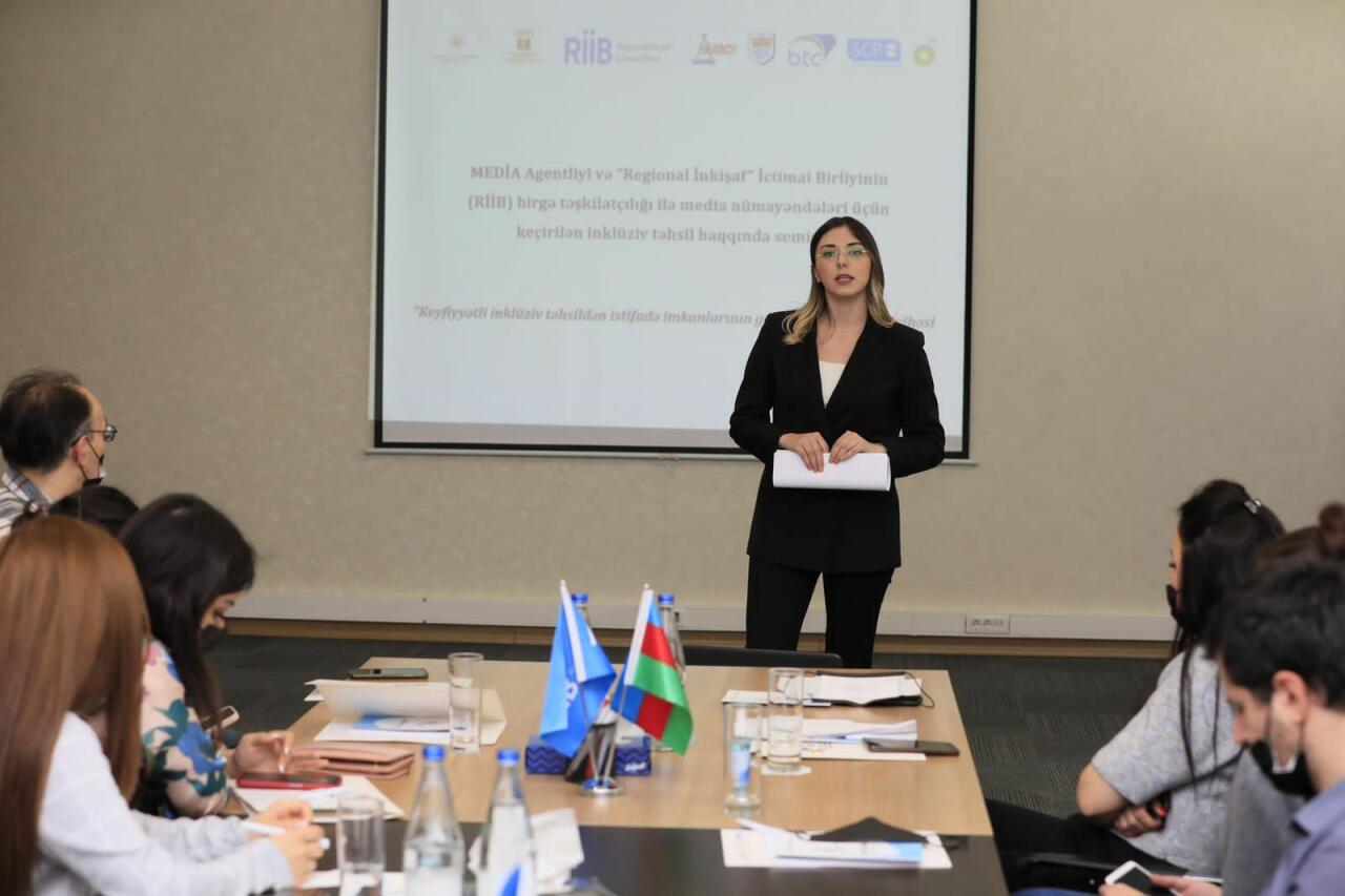 Media nümayəndələri üçün inklüziv təhsil mövzusunda seminar keçirilib