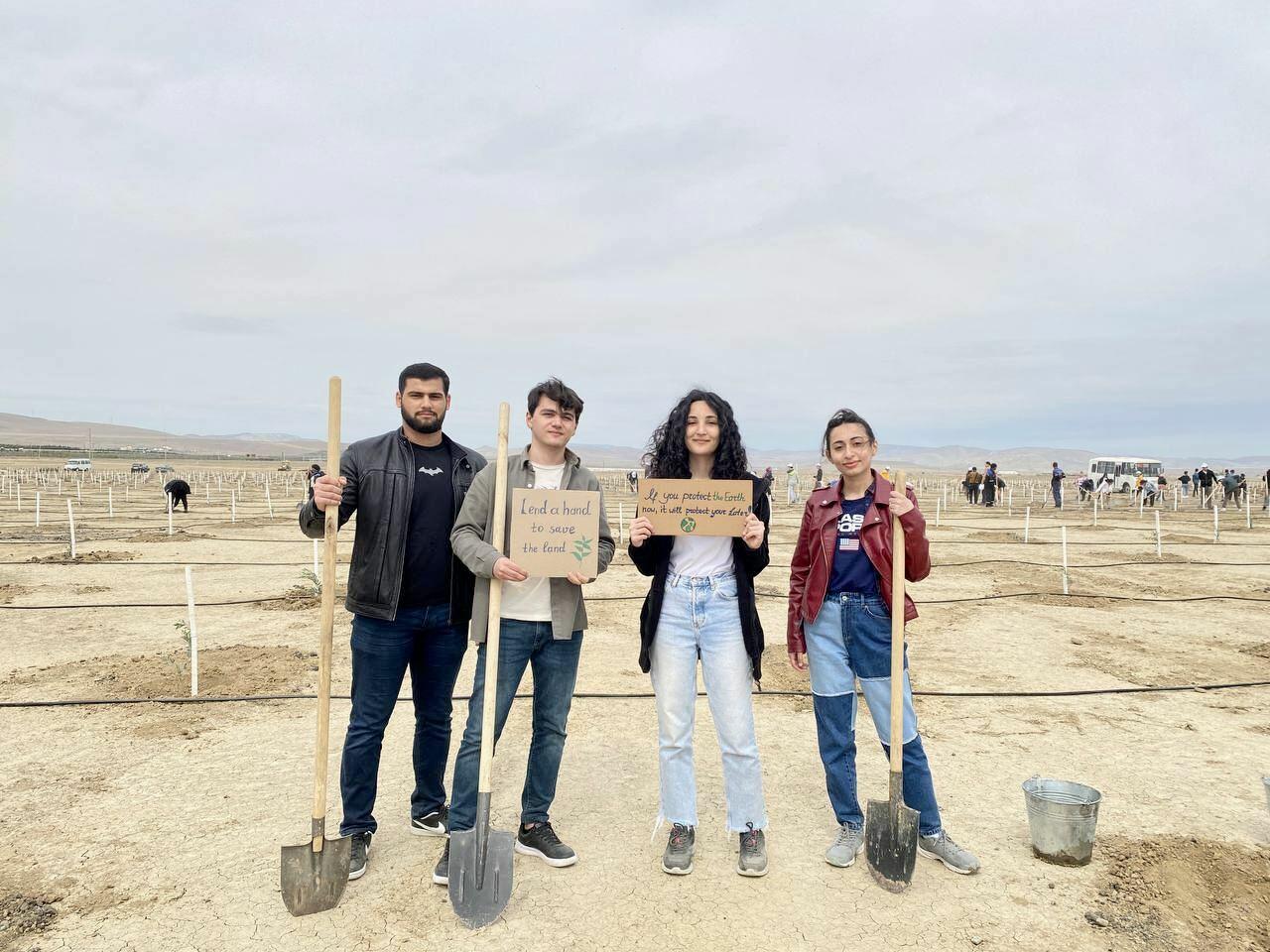 В Азербайджане в рамках кампании по посадке деревьев «Зеленый марафон 2022» проведена очередная акция