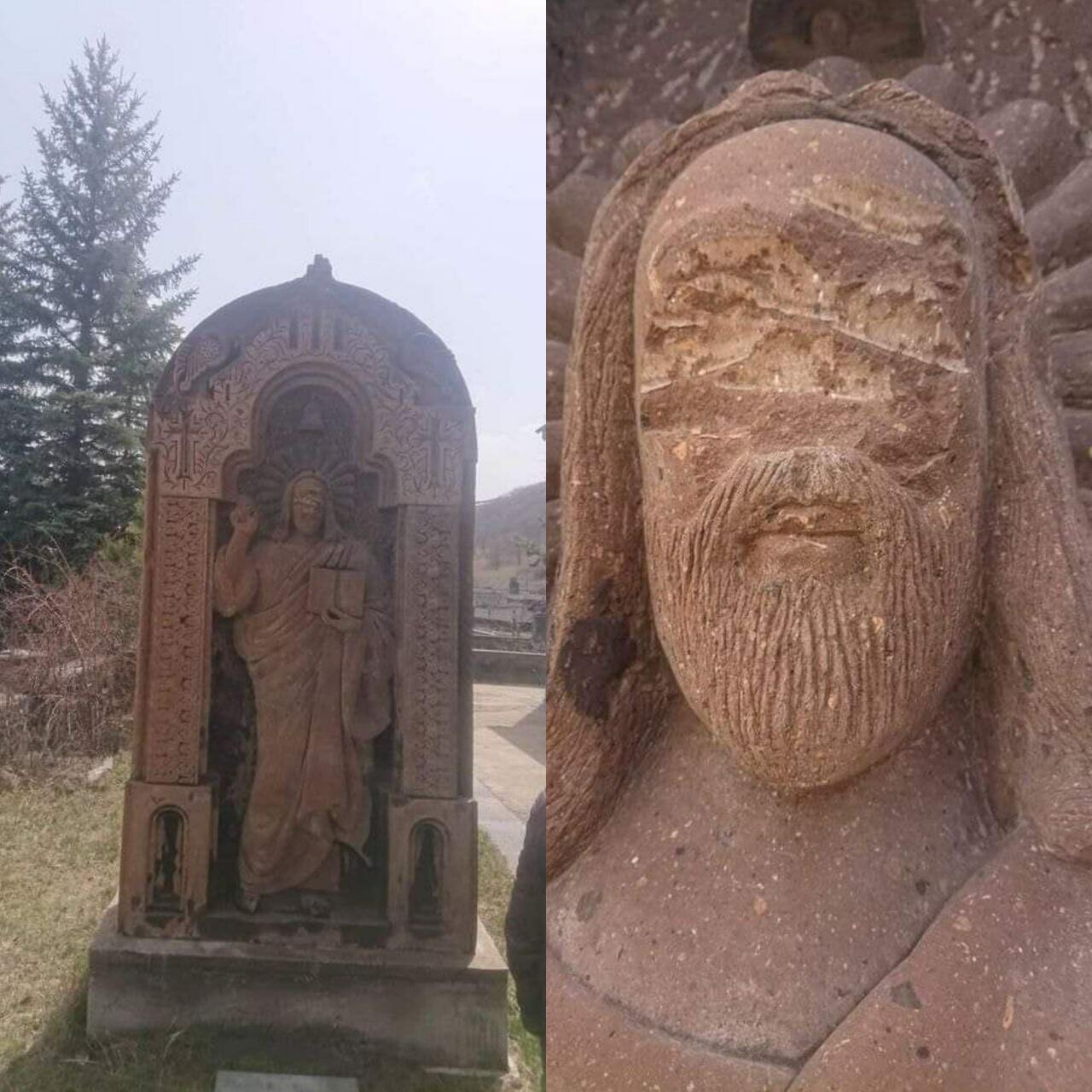 В Армении осквернили статую Иисуса Христа