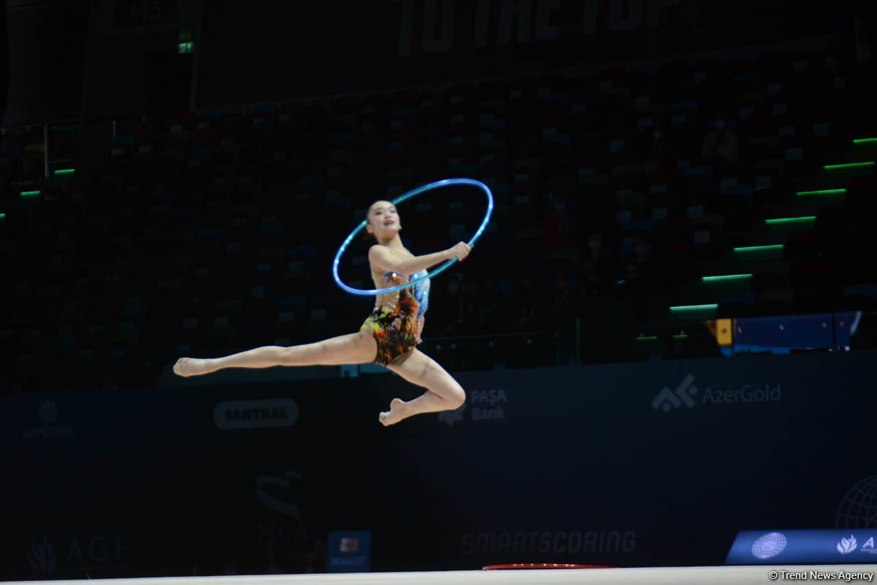 В Баку стартовал заключительный день соревнований Кубка мира FIG по художественной гимнастике
