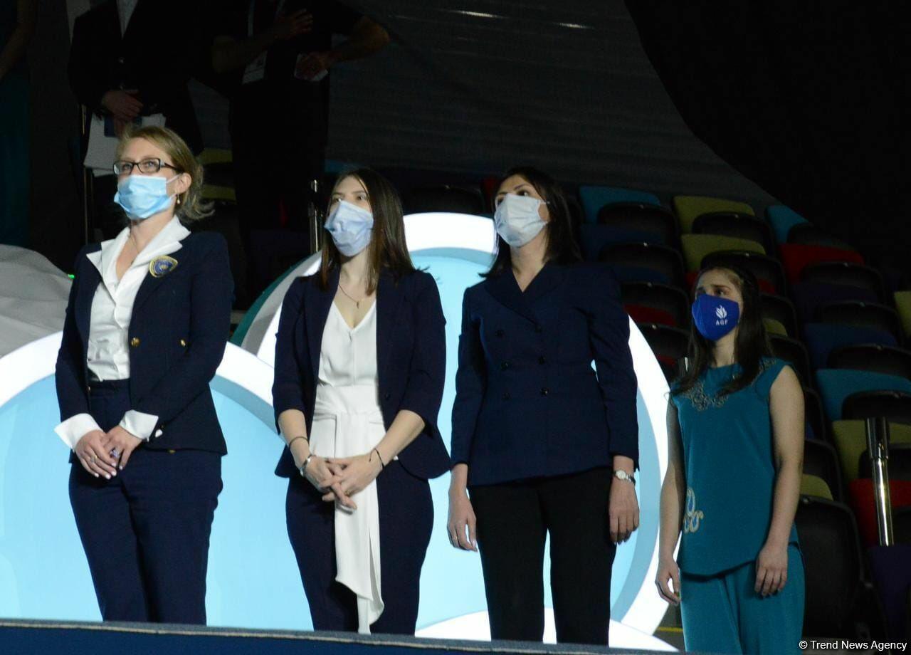 В Баку прошла церемония награждения победителей и призеров Кубка мира FIG по художественной гимнастике