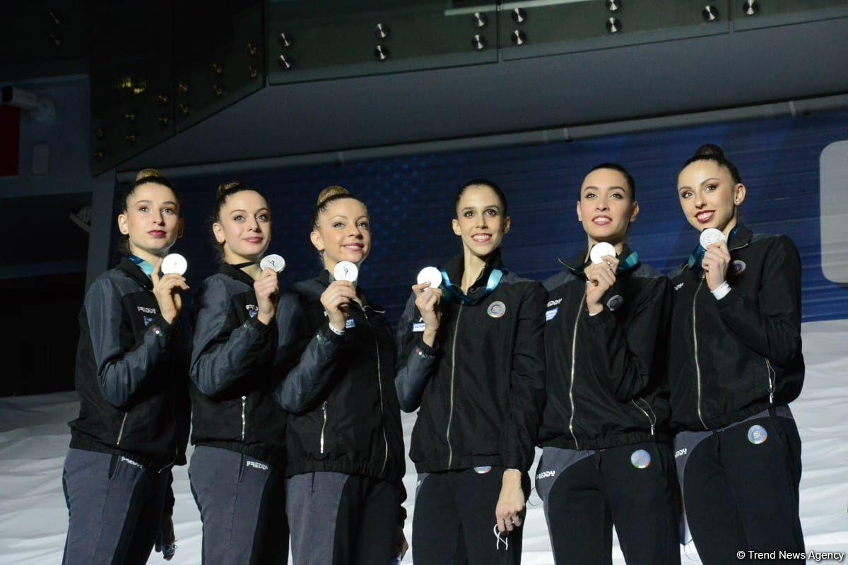 В Баку прошла церемония награждения победителей и призеров Кубка мира FIG по художественной гимнастике