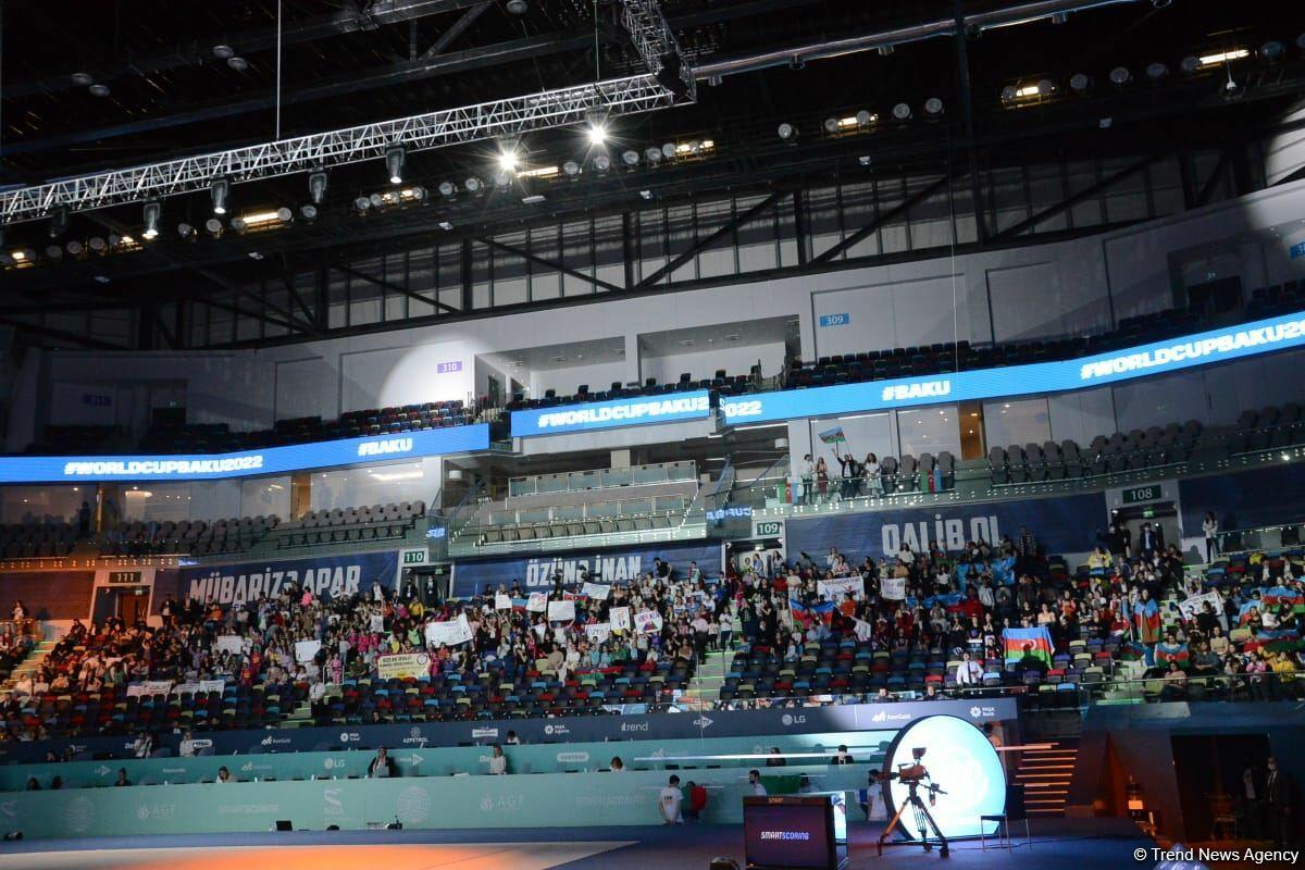 В Баку прошла церемония награждения победителей и призеров Кубка мира FIG по художественной гимнастике