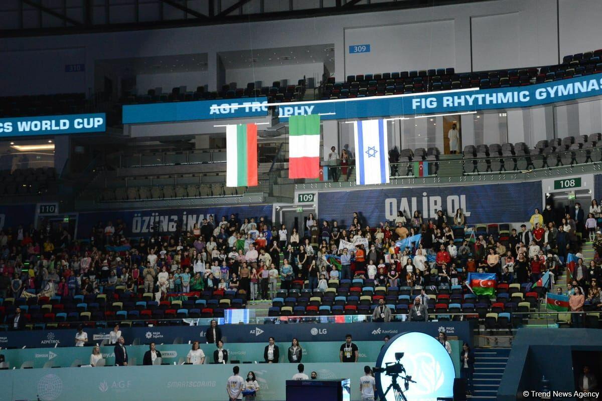 В Баку прошла церемония награждения победителей и призеров Кубка мира FIG по художественной гимнастике